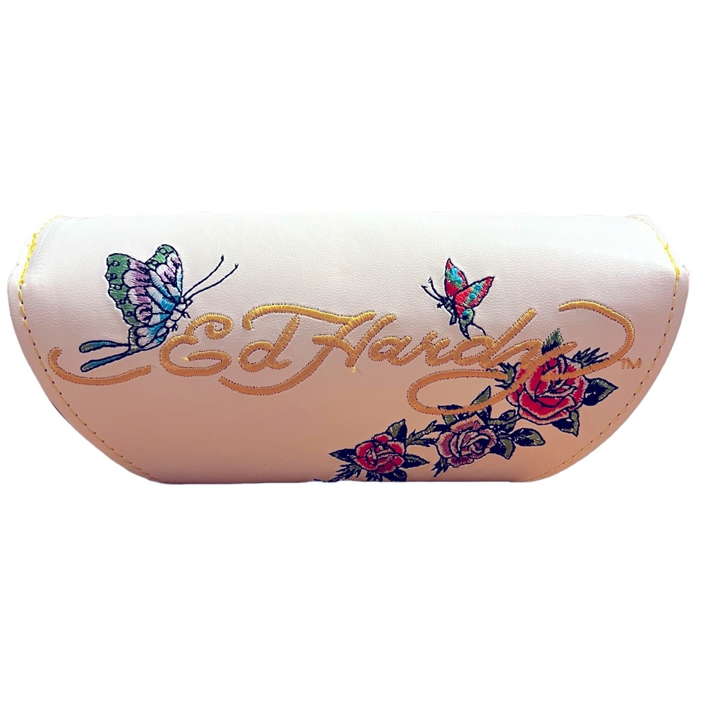 Y2K Leather Ed Hardy Sunglass Case